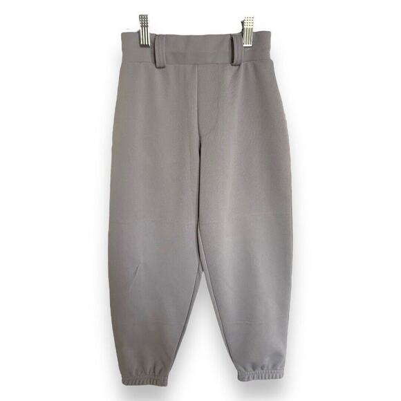 5/$35    Easton Boys Baseball Pants Sz Youth XS Gray Pull Up On Drawstring Waist - Picture 1 of 9